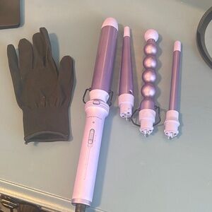 Purple Hair Styling Wand Set